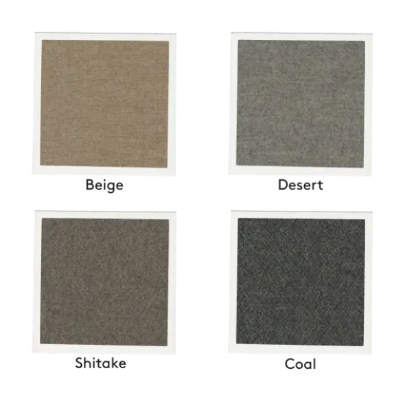 Chaiselongue, rechts -MOCO- Farbe Shitake - Stoff: kvadrat Melange Nap