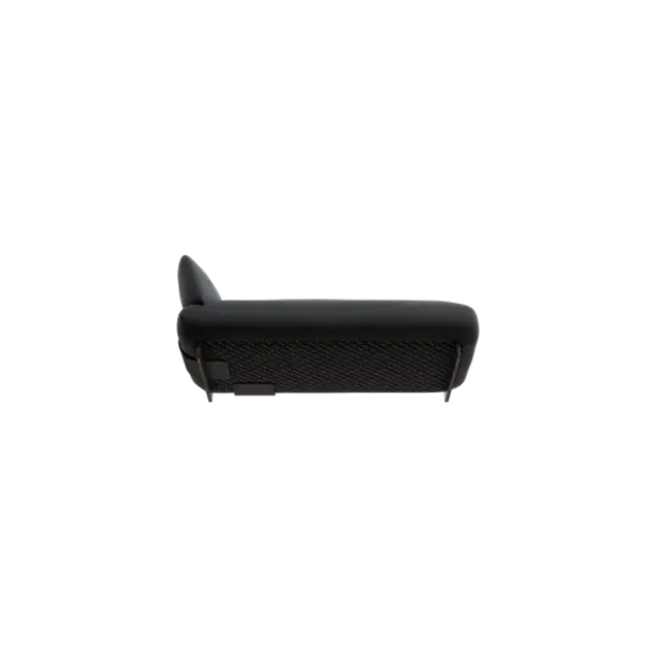 Chaiselongue, rechts -MOCO- Farbe Coal - Stoff: kvadrat Melange Nap