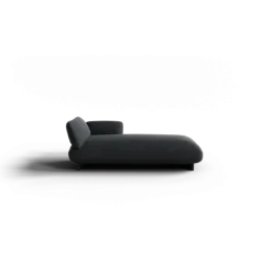 Chaiselongue, rechts -MOCO- Farbe Coal - Stoff: kvadrat Melange Nap