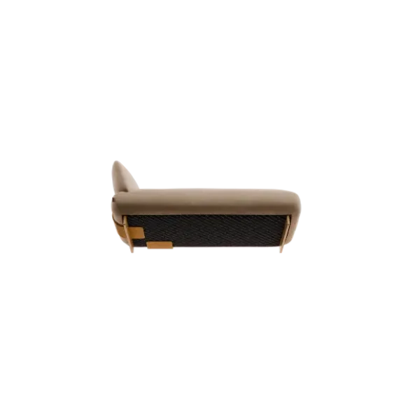 Chaiselongue, rechts -MOCO- Farbe Shitake - Stoff: kvadrat Moss
