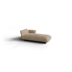 Chaiselongue, rechts -MOCO- Farbe Shitake - Stoff: kvadrat Moss