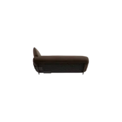 Chaiselongue, rechts -MOCO- Farbe Espresso - Stoff: kvadrat Moss