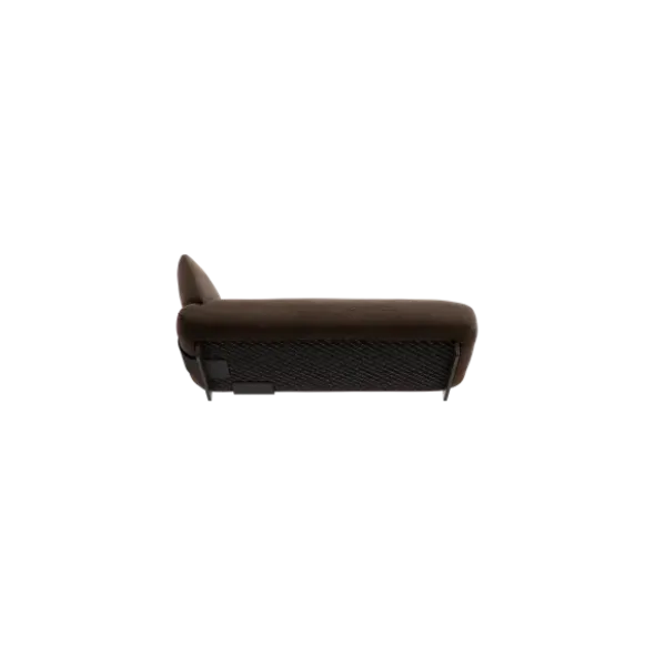 Chaiselongue, rechts -MOCO- Farbe Espresso - Stoff: kvadrat Moss