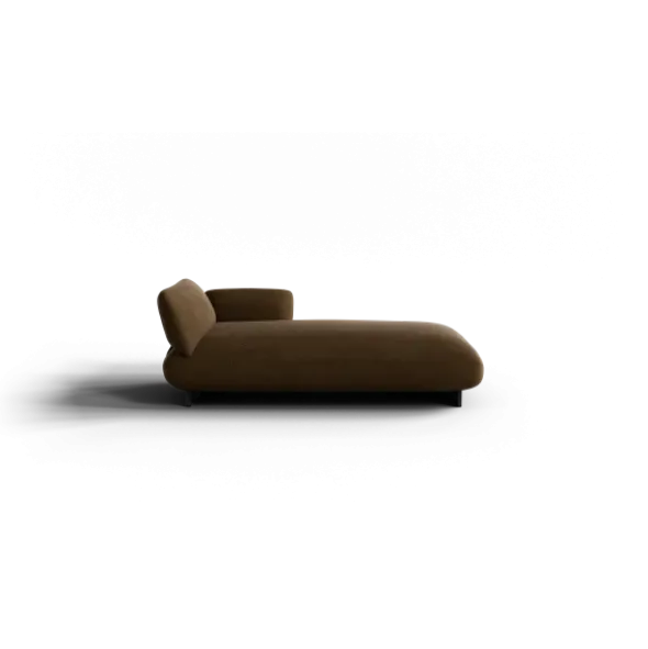 Chaiselongue, rechts -MOCO- Farbe Agave Green - Stoff: kvadrat Moss