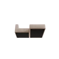 Chaiselongue, rechts -TASI- Farbe Beige - Stoff: Pina