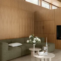 Chaiselongue, rechts -TASI- Farbe Desert - Stoff: kvadrat Melange Nap