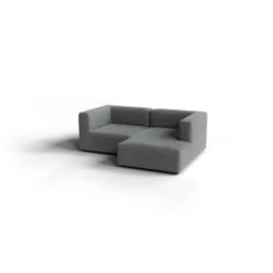 Chaiselongue, rechts -TASI- Farbe Desert - Stoff: kvadrat Melange Nap
