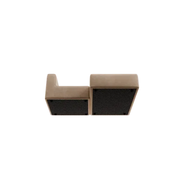 Chaiselongue, rechts -TASI- Farbe Shitake - Stoff: kvadrat Moss