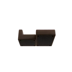 Chaiselongue, rechts -TASI- Farbe Espresso - Stoff: kvadrat Moss