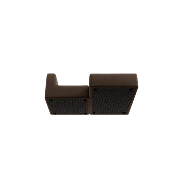 Chaiselongue, rechts -TASI- Farbe Espresso - Stoff: kvadrat Moss