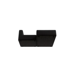 Chaiselongue, rechts -TASI- Farbe Coal - Stoff: Boucla