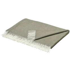 Decke -FINHO- Farbe Dark Olive Größe 130 x 200 cm