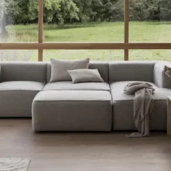 2er Set Beistelltische -VARU- Farbe Beige - aus Travertin
