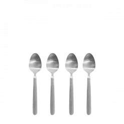 4er Set Espressolöffel -STELLA- Farbe Silber