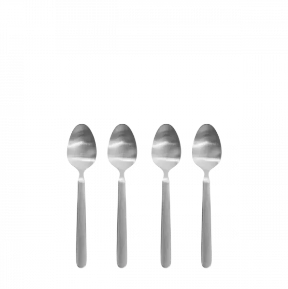4er Set Espressolöffel -STELLA- Farbe Silber