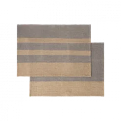 2er Set Geschirrtücher -GANO- Farbe Steel Gray & Tan - Größe 70 x 50 cm