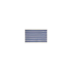 2er Set Gästehandtücher -ARTO- Farbe Moonbeam/Mazarine Blue - Größe 30 x 50 cm, breite Streifen