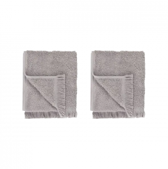 2er Set Gästehandtücher -FRINO- Farbe Satellite - Größe 30 x 50 cm