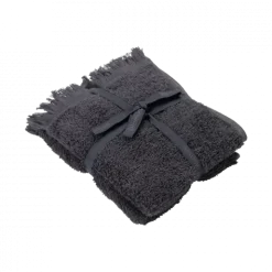 2er Set Gästehandtücher -FRINO- Farbe Magnet - Größe 30 x 50 cm