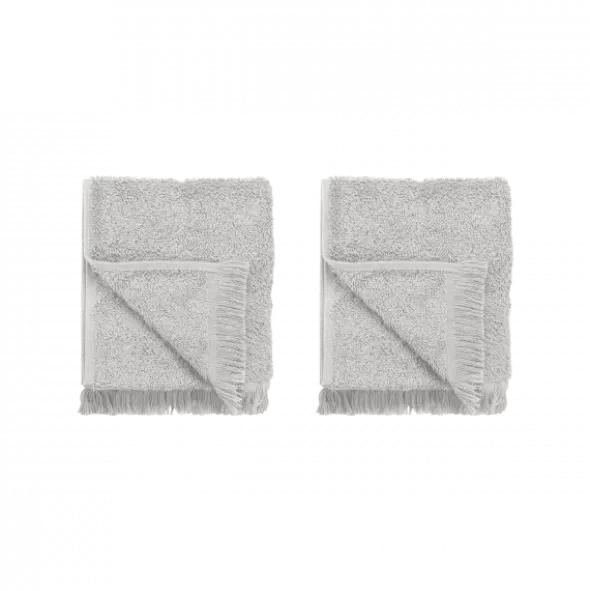 2er Set Gästehandtücher -FRINO- Farbe Micro Chip - Größe 30 x 50 cm