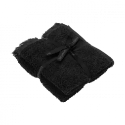 2er Set Gästehandtücher -FRINO- Farbe Black - Größe 30 x 50 cm