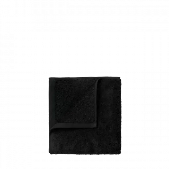 4er Set Gästehandtücher -RIVA- Farbe Black - Größe 30 x 30 cm