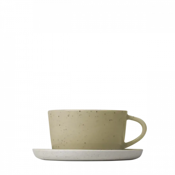 2er Set Kaffeetassen 4 tlg. -SABLO- Farbe Savannah