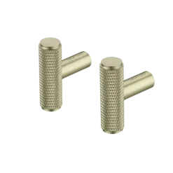 2er Set Wandhaken länglich -ROF- Farbe Brass - Größe Ø 1 cm