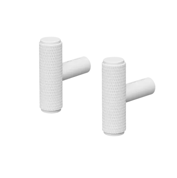 2er Set Wandhaken länglich -ROF- Farbe White - Größe Ø 1 cm