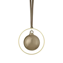 4er Set Weihnachtsschmuck -KITAI- Farbe Gold/Coffee - Form: Kugel