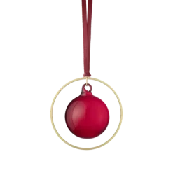 4er Set Weihnachtsschmuck -KITAI- Farbe Gold/Port - Form: Kugel