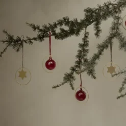 4er Set Weihnachtsschmuck -KITAI- Farbe Gold/Port - Form: Kugel