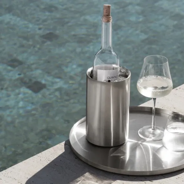 Flaschenkühler -EASY- Farbe Stainless Steel matt - Material: Edelstahl