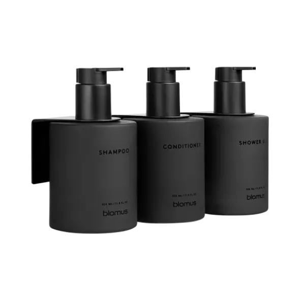 Glasflaschen Set -KIREI- Farbe Smoke - Größe 3 x 350 ml, Kleben