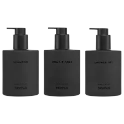 Glasflaschen Set -KIREI- Farbe Smoke - Größe 3 x 350 ml, Kleben