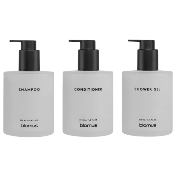 Glasflaschen Set -KIREI- Farbe White - Größe 3 x 350 ml, Schrauben