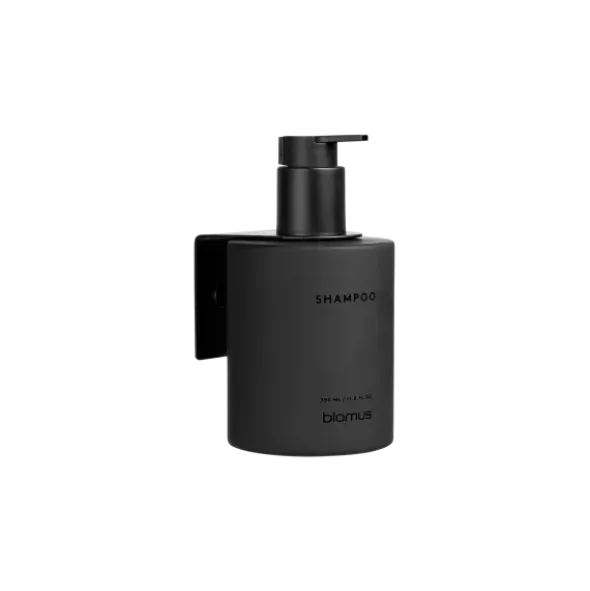 Glasflasche Shampoo -KIREI- Farbe Smoke - Größe 350 ml, Schrauben