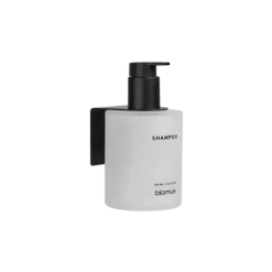 Glasflasche Shampoo -KIREI- Farbe White - Größe 350 ml, Kleben