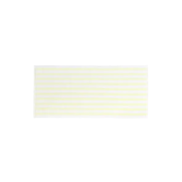 Handtuch -ARTO- Farbe White/Transparent Yellow - Größe 50 x 100 cm, breite Streifen
