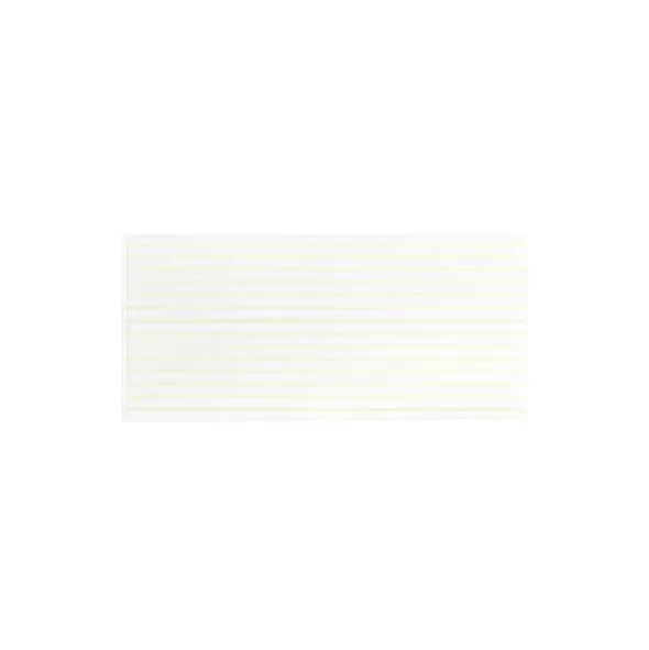 Handtuch -ARTO- Farbe White/Transparent Yellow - Größe 50 x 100 cm, schmale Streifen