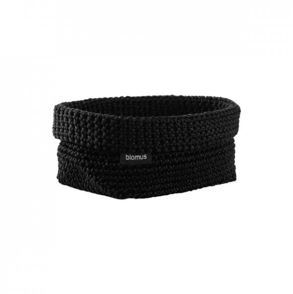 Häkelkorb -TELA- Farbe Black - Größe L