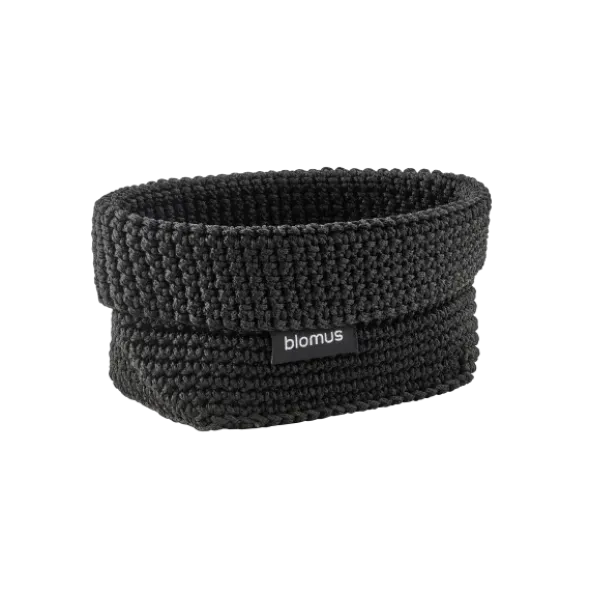 Häkelkorb -TELA- Farbe Black - Größe M