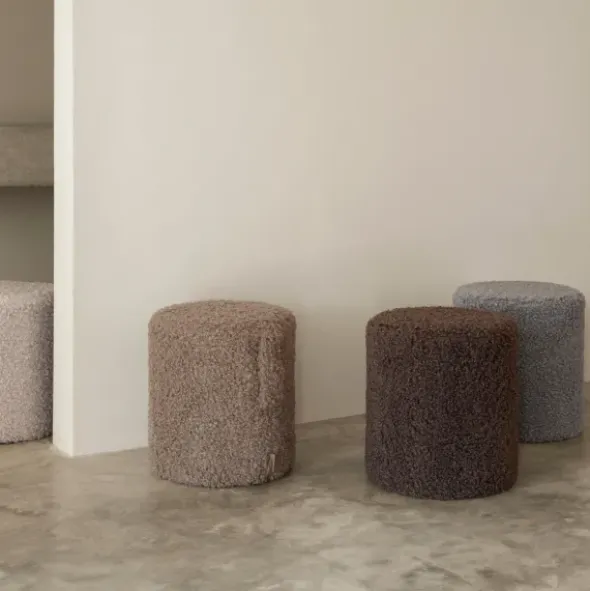 Hocker -TEDDY- Farbe Espresso