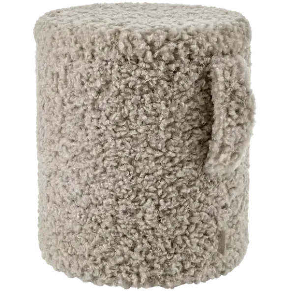 Hocker -TEDDY- Farbe Fungi, mit Stauraum