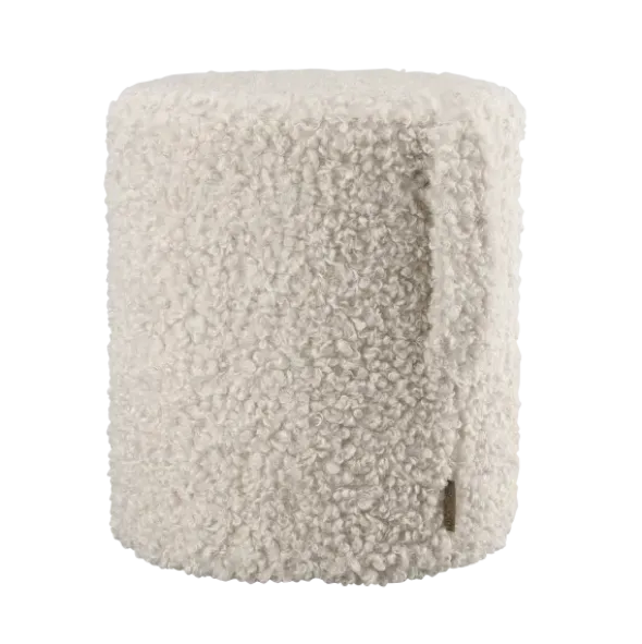 Hocker -TEDDY- Farbe Moonbeam
