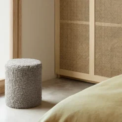 Hocker -TEDDY- Farbe Sharkskin