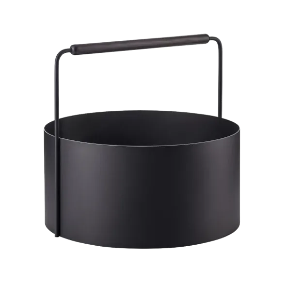 Holzkorb -ASHI- Farbe Black Oak Größe L