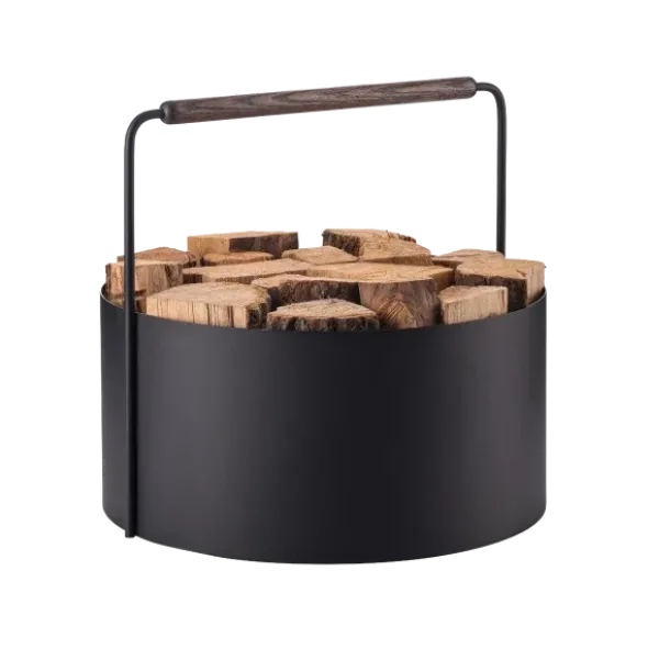 Holzkorb -ASHI- Farbe Brown Oak Größe L