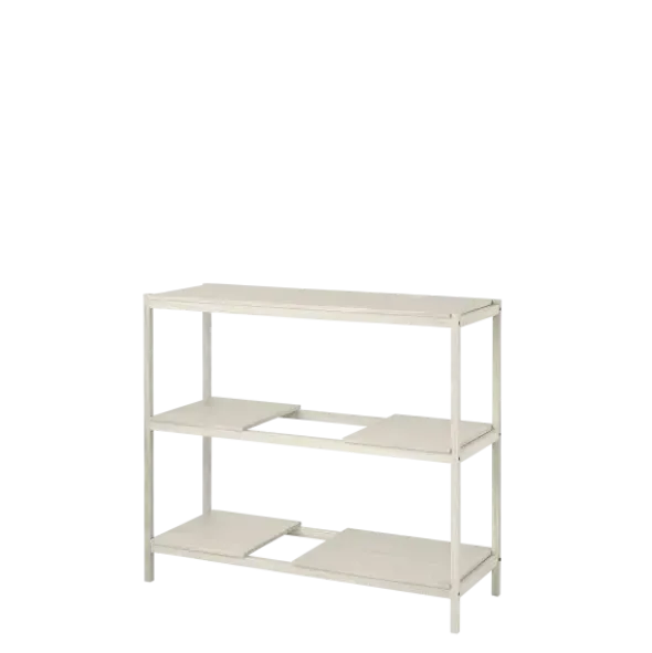 Holzregal -SUKOYA- Farbe weiß geölt - Größe S, 105 x 92 cm