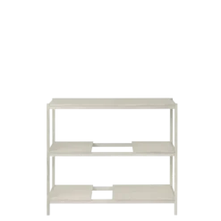 Holzregal -SUKOYA- Farbe weiß geölt - Größe S, 105 x 92 cm